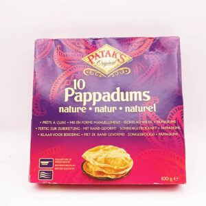 Pappadums natural PATAKS box 100g