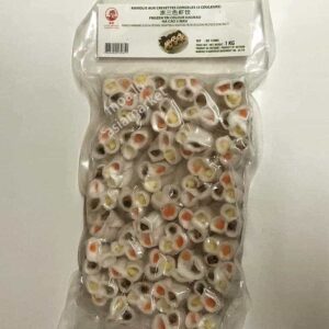 三色饺Ravioli aux crevette 3 couleur
