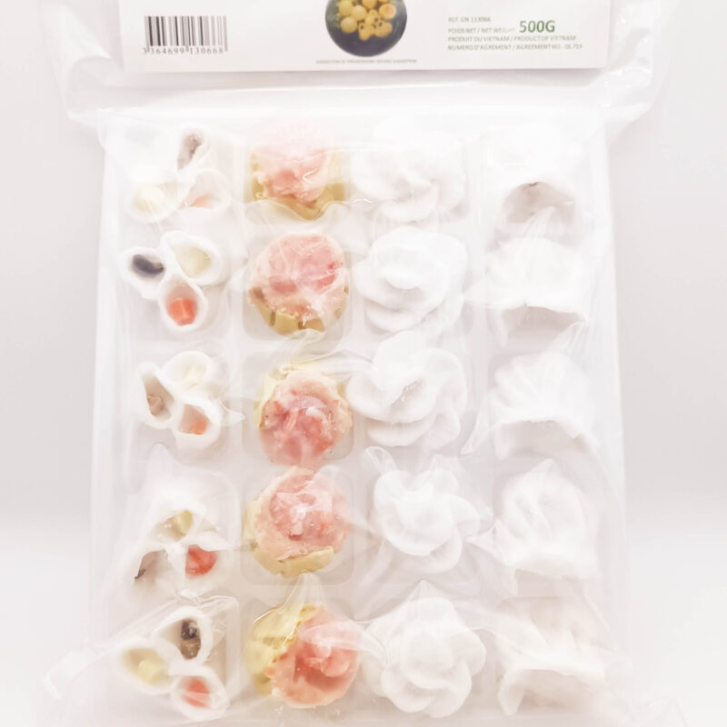 冻点心拼盘Assortiment ravi+bou vap COQ 20/500g