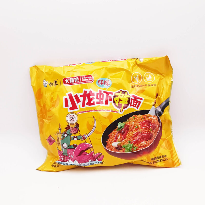 Crawfish Stir fried Noodle 113g 白象鲜辣小龙虾拌面