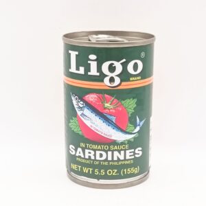Sardines tomato sauce/green LIGO can 155g
